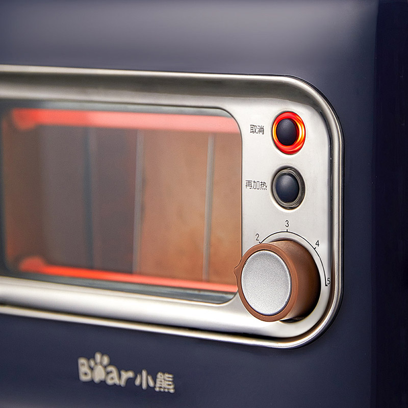 Wide Slot 2 Slice Toaster with Visible Window 