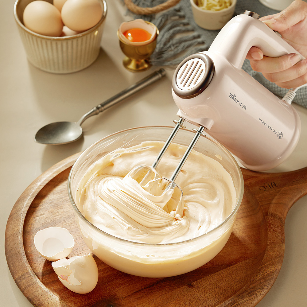  Bear 5 Speed Control Stainless Steel Mixer Egg Beater 