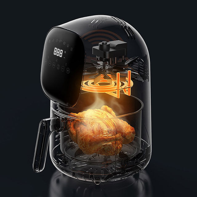 Astronaut Smart Air Fryer with Visible Window