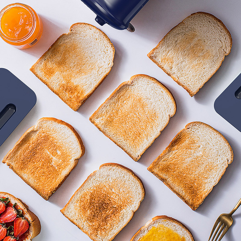 Wide Slot 2 Slice Toaster with Visible Window 