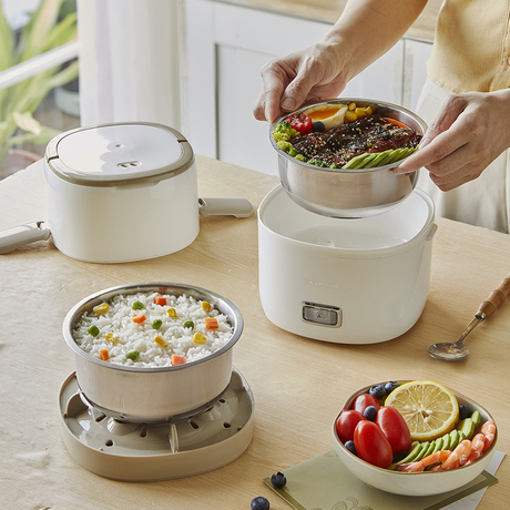 Bear DFH-B20J1] Lunch Box, Mini Rice Cooker, 2L, Electric Hot Pot