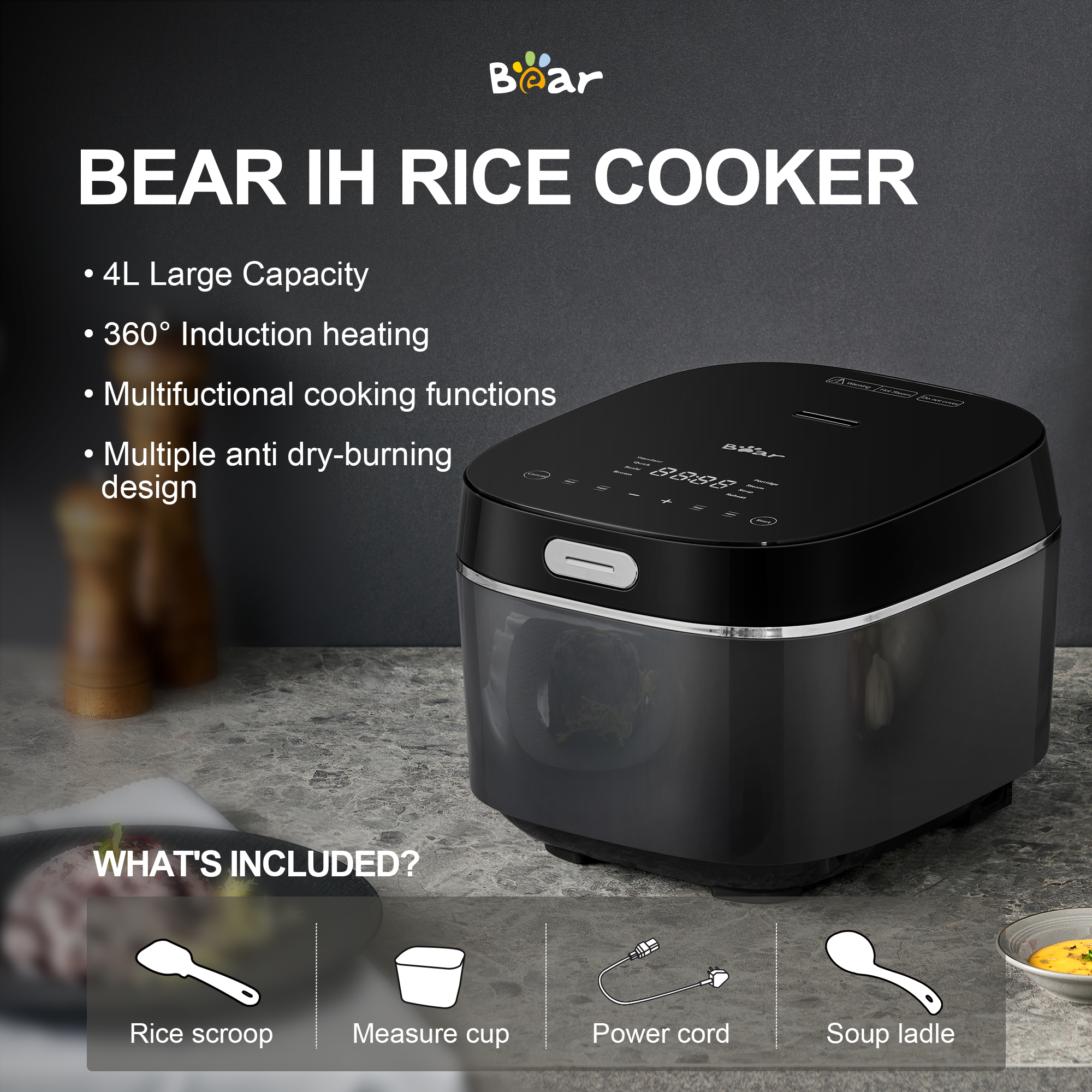 Bear 4L Rice Cooker