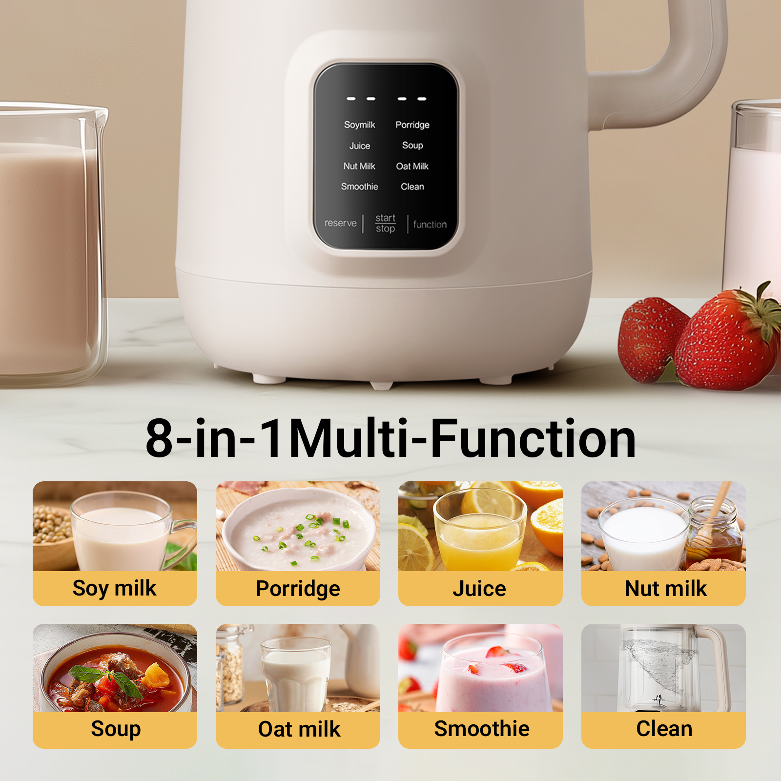 Bear 8 in 1 Nut Milk Maker Machine